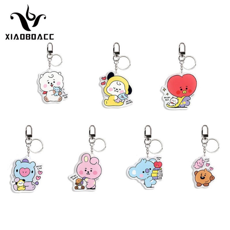 bt21 big&amp;tiny keychain (code: 20)