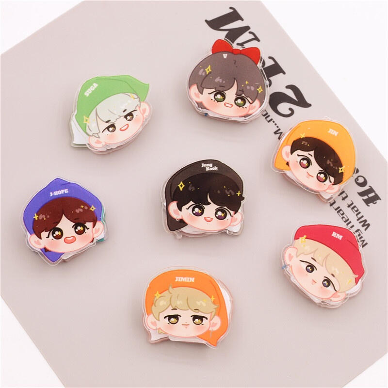 bangtan halloween 2018 acrylic brooch badge (code: 2)