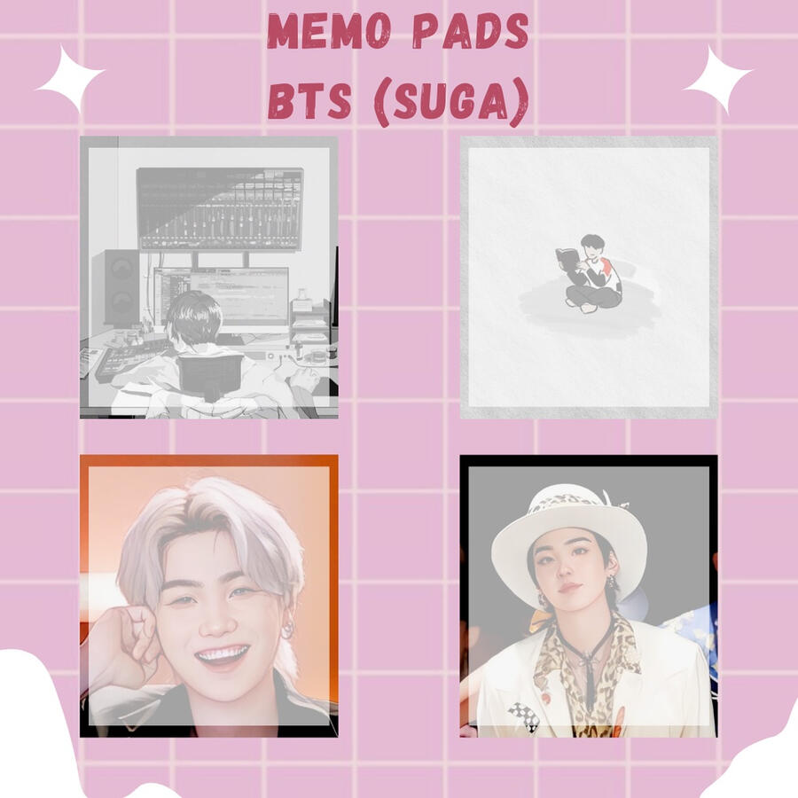 yoongi memo pad (code: 25)
